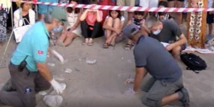 Yangın dumanı g&ouml;ky&uuml;z&uuml;n&uuml; kapladı, yavru caretta yavruları y&ouml;nlerini bulamadı