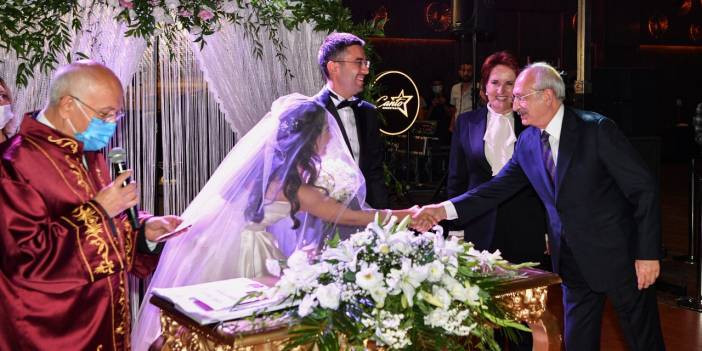 Kılı&ccedil;daroğlu ve Akşener, nikah şahidi oldu
