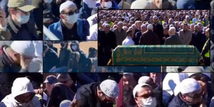 FET&Ouml;'n&uuml;n cenazesine y&uuml;zleri maskeli &ouml;rg&uuml;t &uuml;yeleri katildı