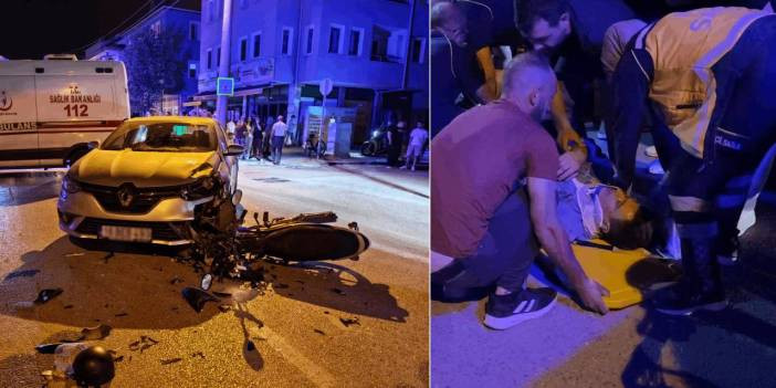 Mahallede can pazarı: Motosiklet s&uuml;r&uuml;c&uuml;s&uuml; hastaneye kaldırıldı