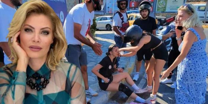 Seray Sever kaza yaptı: İki gen&ccedil; kız yola savruldu