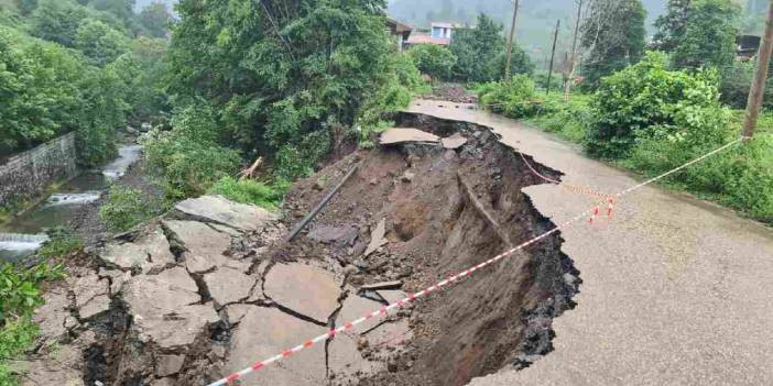 Artvin'de heyelan: 2 k&ouml;y yolu ulaşıma kapandı