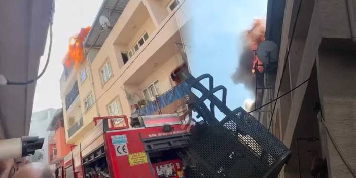 Bursa’da yangın paniği! Daire küle döndü