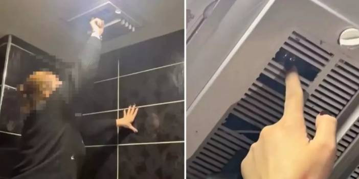 Kadınlar tuvaletine gizli kamera yerleştirmişler