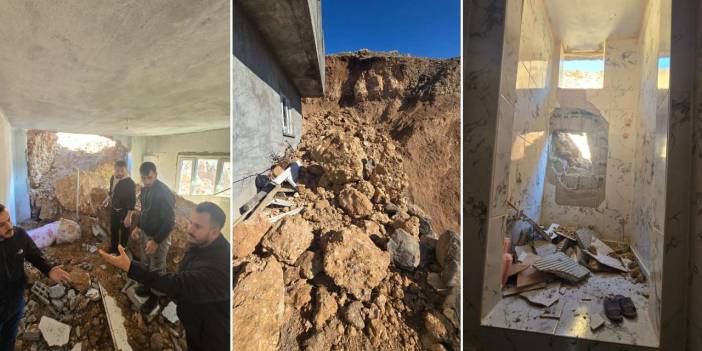 Şırnak'ta heyelan! 3 ev kullanılamaz hale geldi