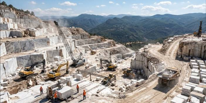 Mermer ocağında loderden düşen işçi hayatını kaybetti