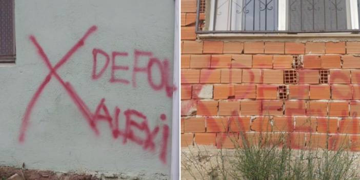 İzmir'de Alevi aileye yönelik skandal yazı: Defol Alevi